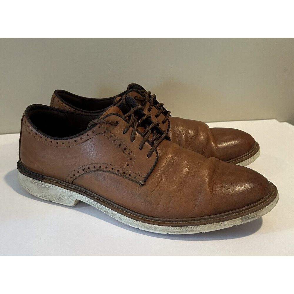 COLE HAAN Men GoTo Plain-Toe Ox Sz 12 M British Tan Brown Casual Oxfords‎ C34125